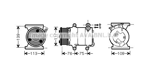 AVA QUALITY COOLING Kompresors, Gaisa kond. sistēma AUK185